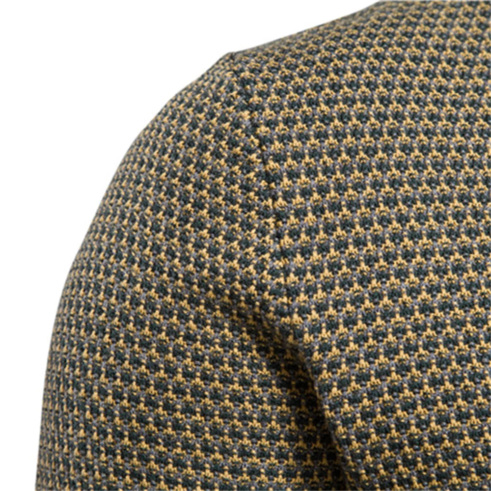 BelleYork | Men's Sweater with Checkered Pattern