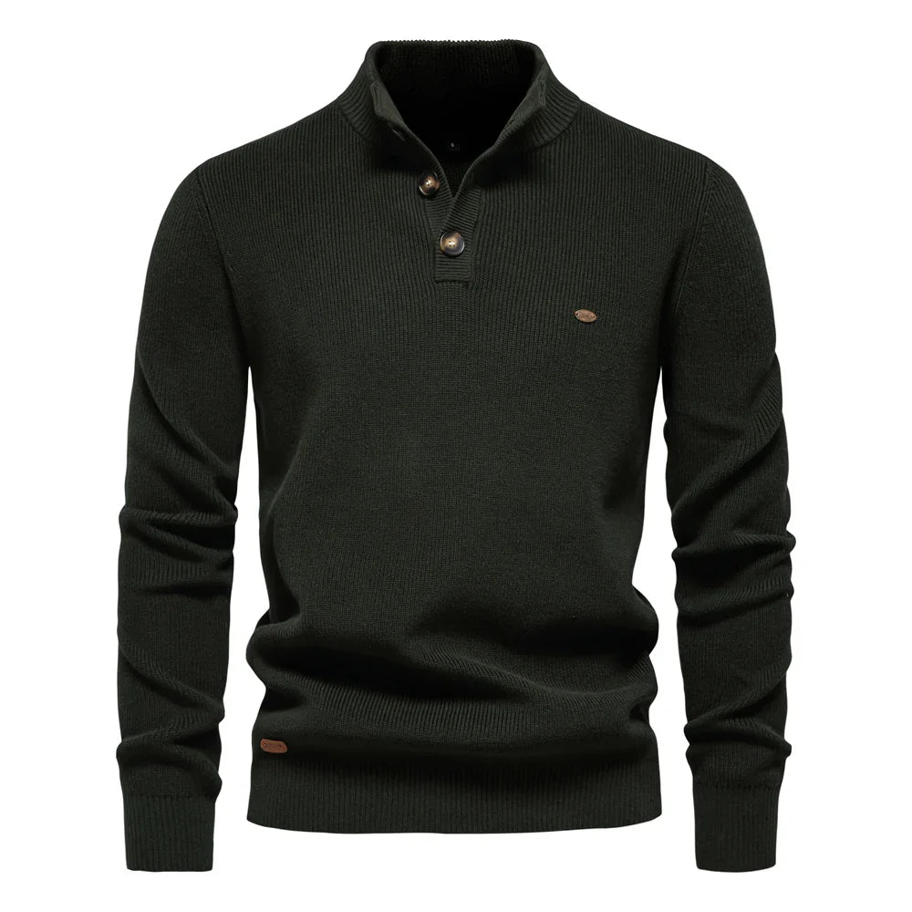 BelleYork | Men's Sweater with Button Design