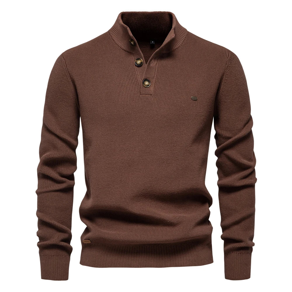 BelleYork | Men's Sweater with Button Design