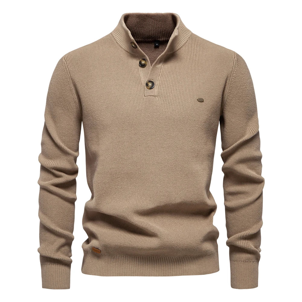 BelleYork | Men's Sweater with Button Design