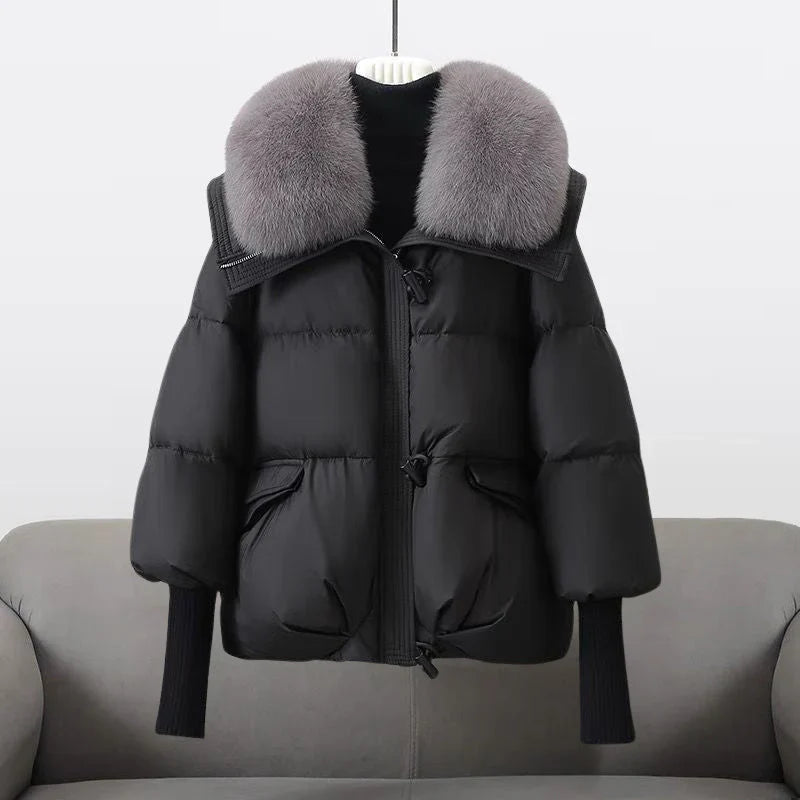 BelleYork | Luxe Puffer Jacket with Faux Fur Collar